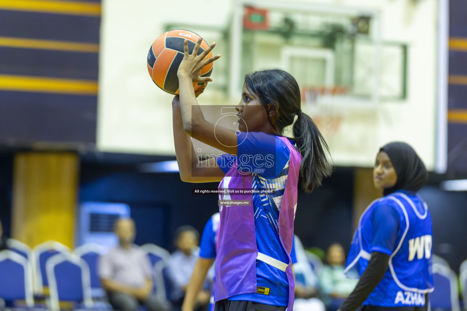 Day 11 of 24th Interschool Netball Tournament 2023 was held in Social Center, Male', Maldives on 6th November 2023. Photos: Mohamed Mahfooz Moosa / images.mv