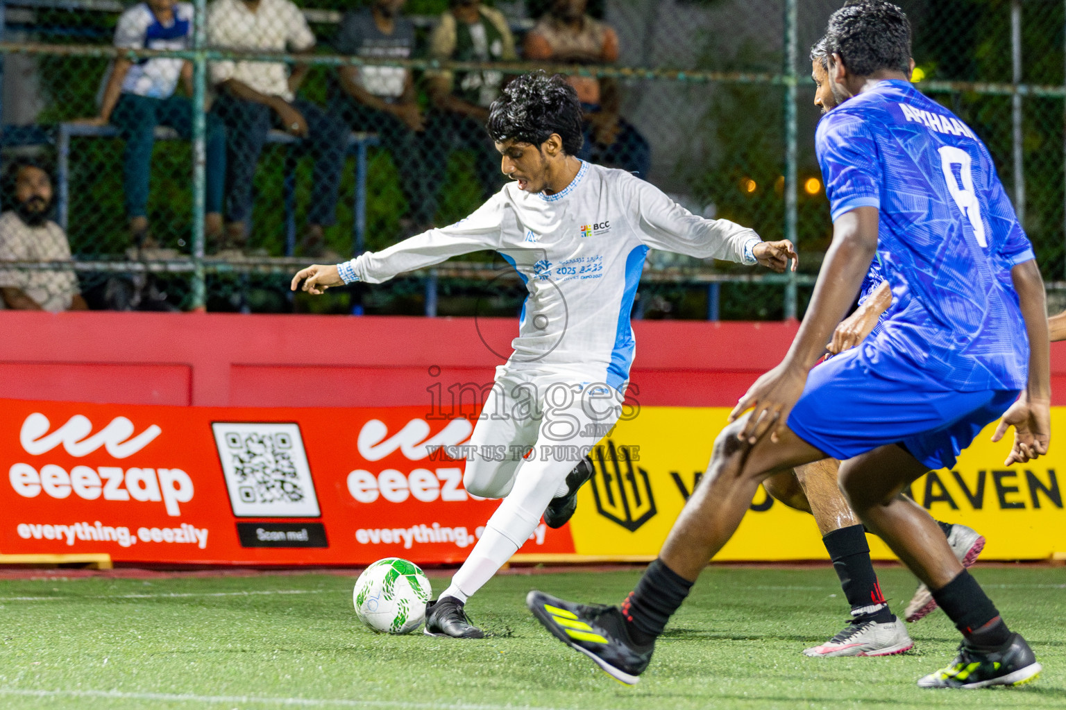 BCC vs Police Club in Day 9 of Office League 2025 was held on Thursday, 24th April 2025 in Hulhumale', Maldives. Photos: Mohamed Mahfooz Moosa / images.mv