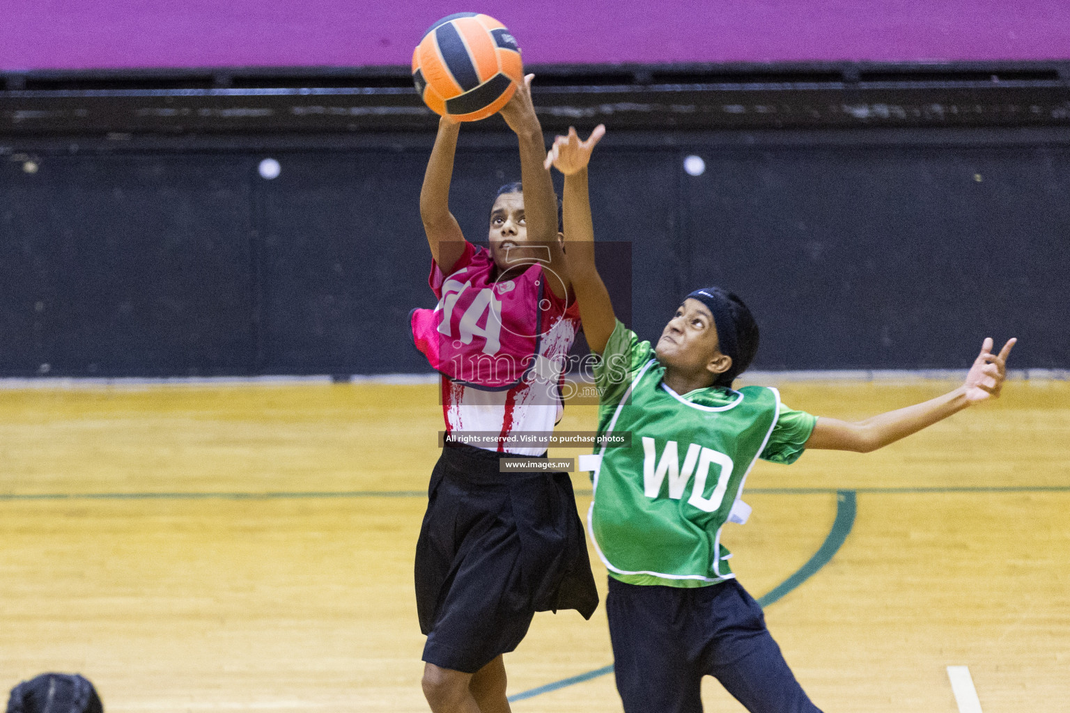 Day 10 of 24th Interschool Netball Tournament 2023 was held in Social Center, Male', Maldives on 5th November 2023. Photos: Nausham Waheed / images.mv