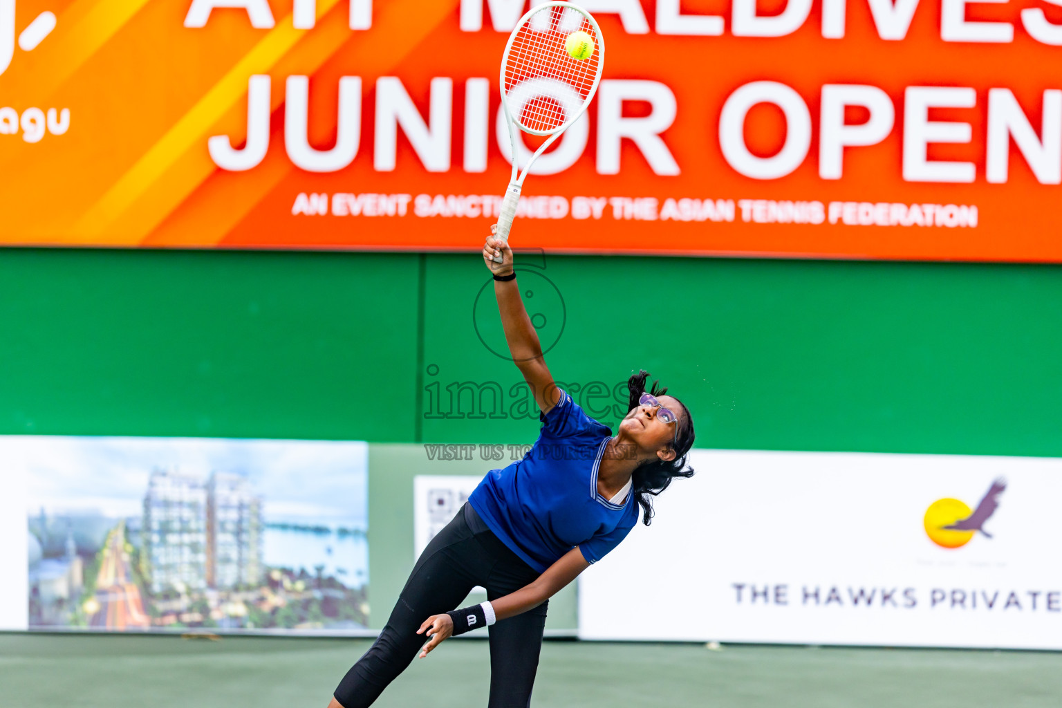 Day 5 of ATF Maldives Junior Open Tennis was held in Male' Tennis Court, Male', Maldives on Monday, 16th December 2024. Photos: Nausham Waheed/ images.mv