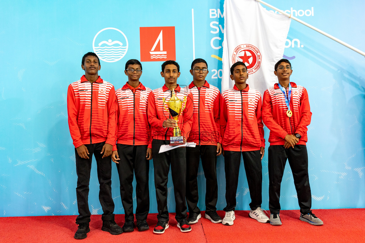 Closing Ceremony of BML 21st Interschool Swimming Competition 2025 .was held in Hulhumale' Swimming Pool, Hulhumale', Maldives on Saturday, 18th October 2025. 
Photos: Hassan Simah / images.mv