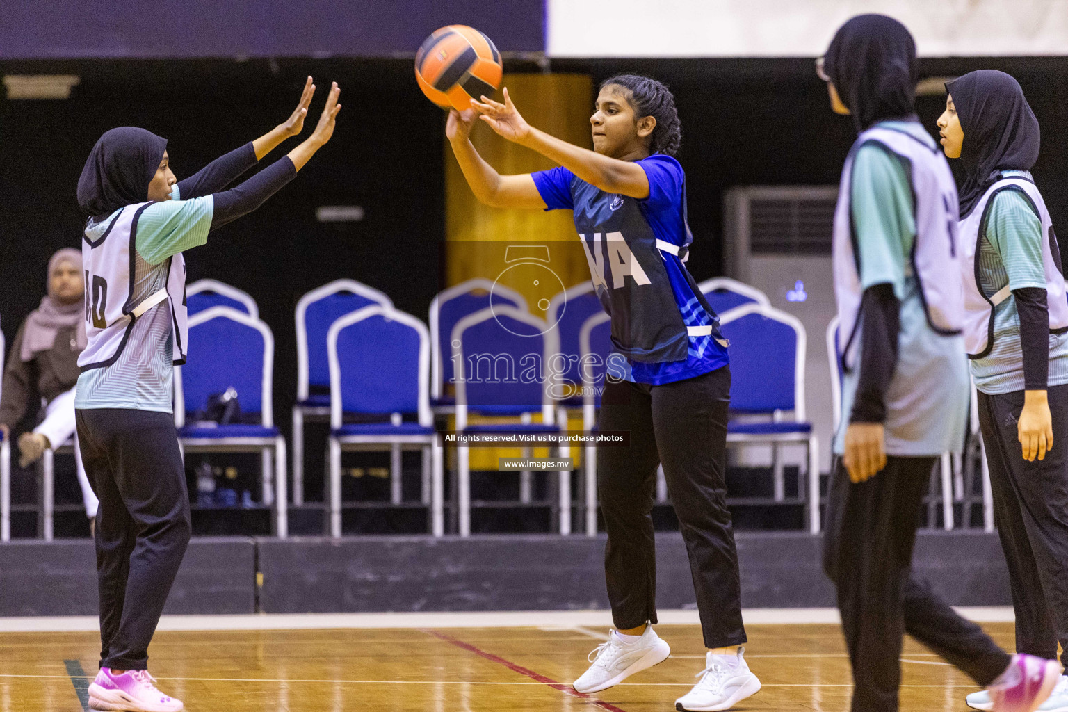 Day5 of 24th Interschool Netball Tournament 2023 was held in Social Center, Male', Maldives on 31st October 2023. Photos: Nausham Waheed / images.mv