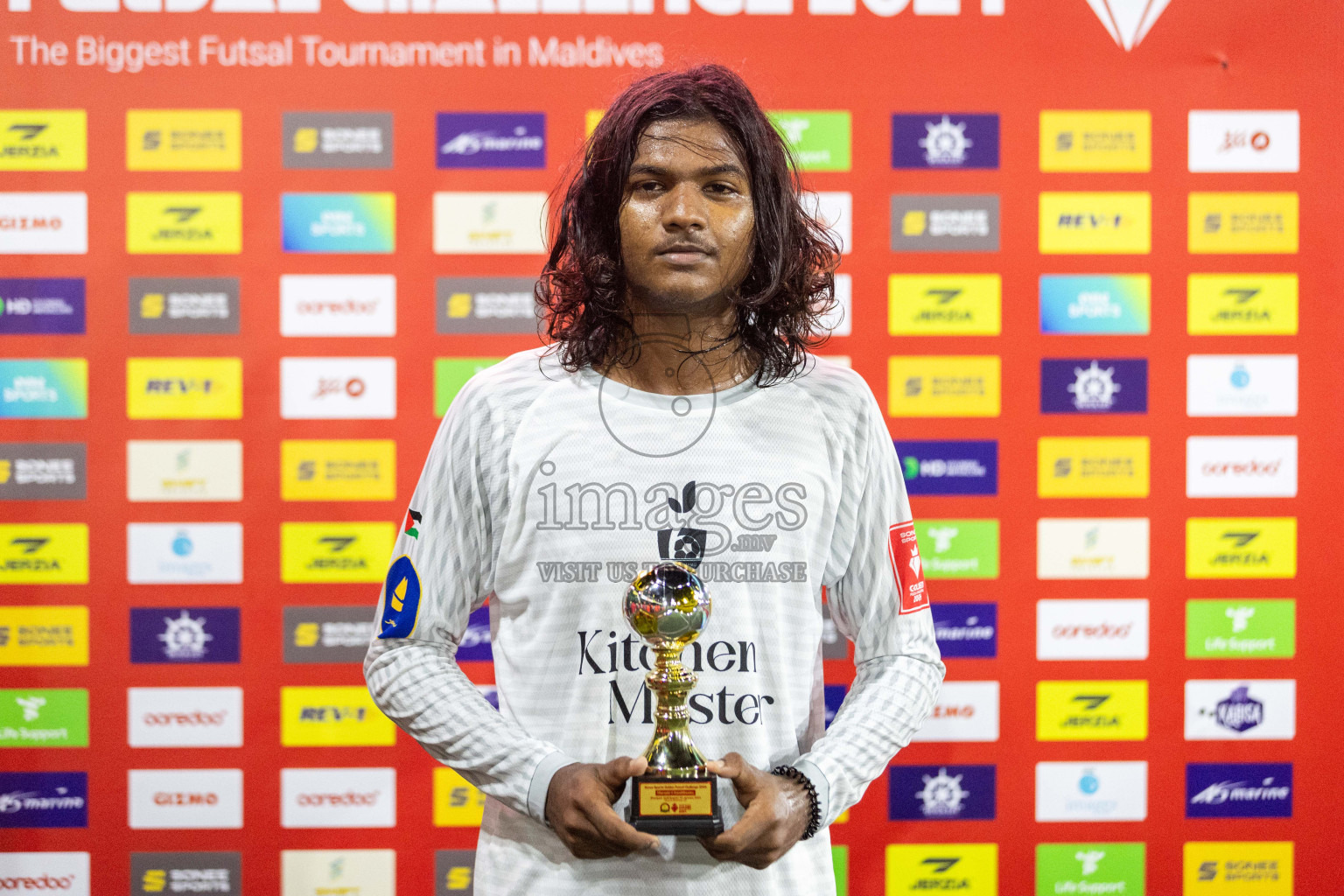 Sh Maroshi vs Sh Kanditheemu in Day 8 of Golden Futsal Challenge 2024 was held on Monday, 22nd January 2024, in Hulhumale', Maldives Photos: Nausham Waheed / images.mv