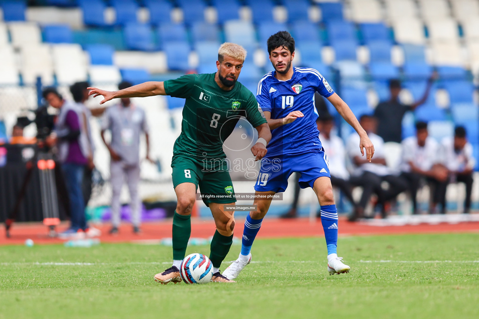 Pakistan vs Kuwait in SAFF Championship 2023 held in Sree Kanteerava Stadium, Bengaluru, India, on Saturday, 24th June 2023. Photos: Nausham Waheed, Hassan Simah / images.mv