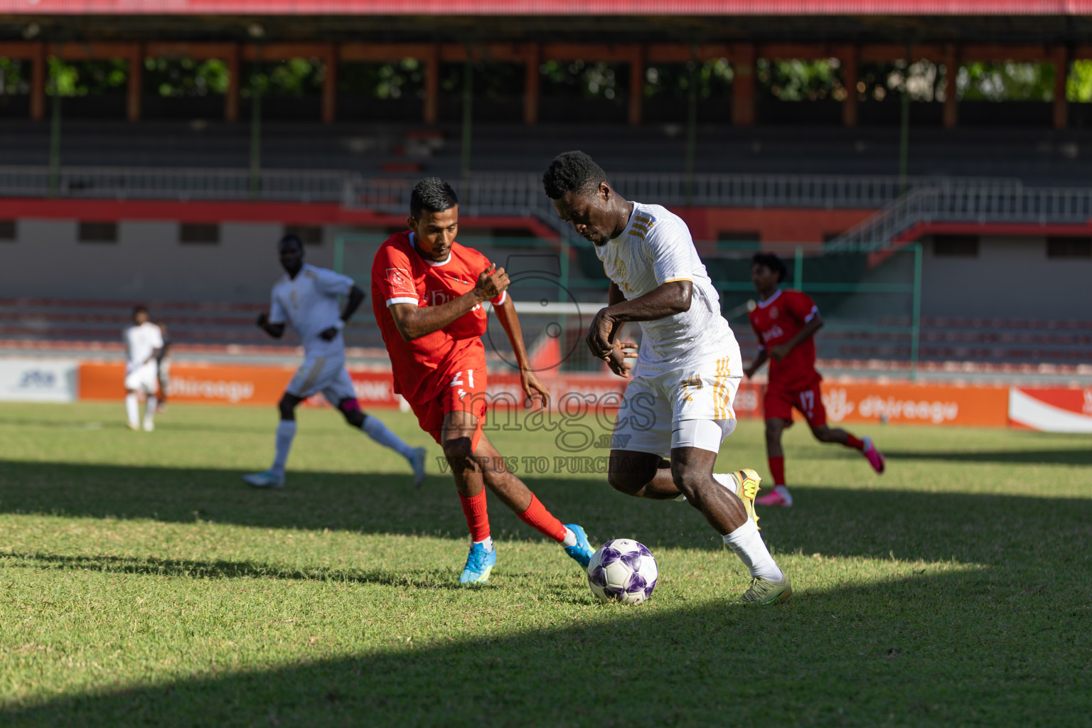 K. Huraa vs TC Sports Club  in Dhivehi Premier League 2026/27 Qualifiers was held at National Football Stadium, Male', Maldives on Wednesday, 24th June 2026. Photos: Hussain Zain Ali / images.mv