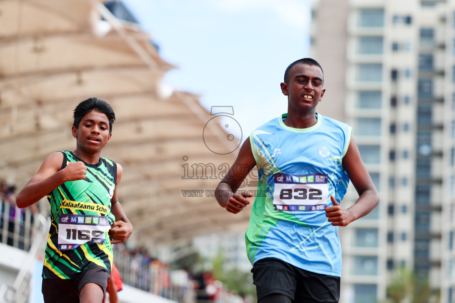 Day 1 of MWSC Interschool Athletics Championships 2024 held in Hulhumale Running Track, Hulhumale, Maldives on Saturday, 9th November 2024. 
Photos by: Ismail Thoriq, Hassan Simah / Images.mv