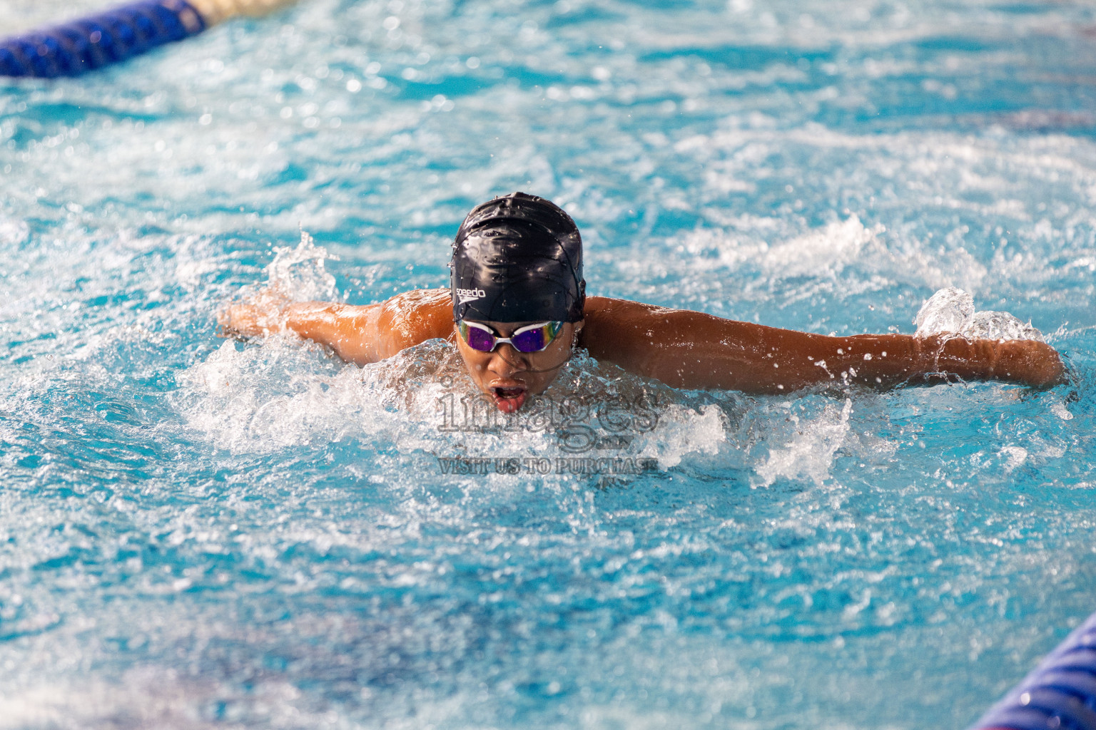 Day 3 of National Swimming Competition 2024 held in Hulhumale', Maldives on Sunday, 15th December 2024. 
Photos: Hassan Simah / images.mv