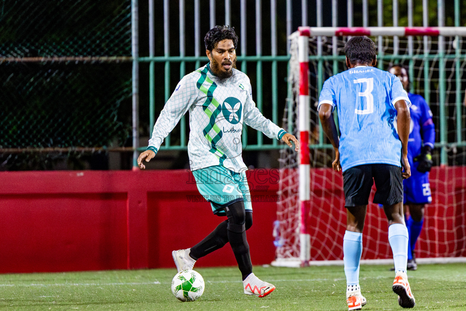 Dharumavantha vs Smatown FC in Day 1 of Office League 2025 was held on Wednesday, 16th April 2025 in Hulhumale', Maldives. Photos: Nausham Waheed / images.mv