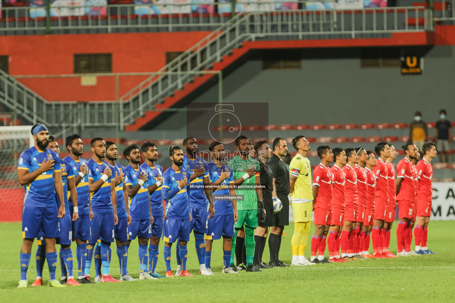 Nepal vs Sri Lanka in SAFF Championship 2021 held on 4th October 2021 in Galolhu National Stadium, Male', Maldives