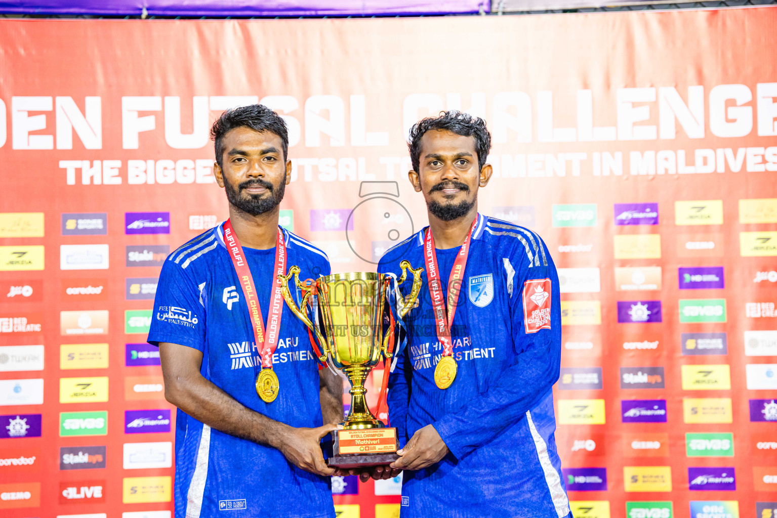 AA. Mathiveri VS AA. Thoddoo in Atoll Round Final on Day 20 of Golden Futsal Challenge 2025 was held on Thursday, 23rd January 2025, in Hulhumale', Maldives. Photos: Abdulla Abeed / images.mv