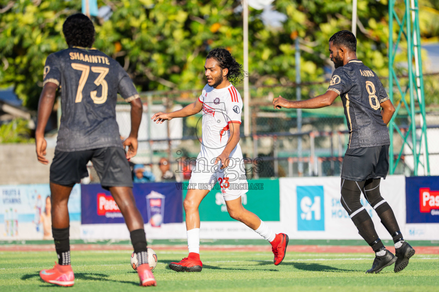 Outreef SC VS Lecrose SC in Day 3 - Fonadhoo Youth Futsal Challenge 2025 held in Fonadhoo Futsal Stadium, L. Fonadhoo, Maldives on Tuesday, 28th October 2025 Photos: Arif Rasheed / images.mv