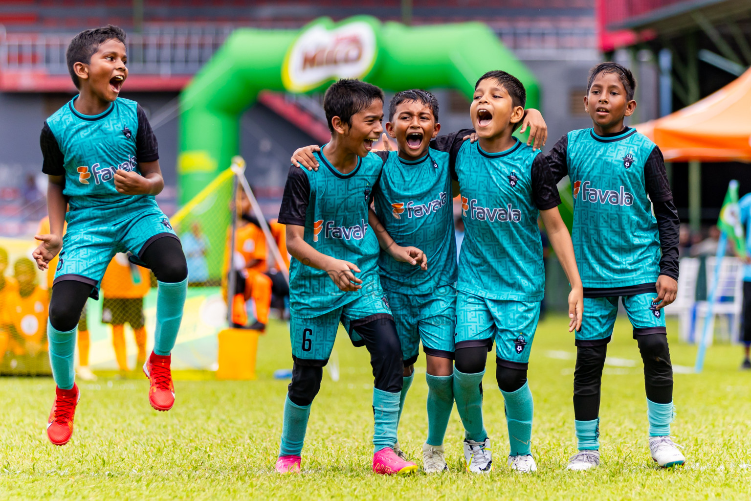 Day 2 of Under 10 MILO Academy Championship 2024 was held at National Stadium in Male', Maldives on Saturday, 27th April 2024. Photos: Nausham Waheed / images.mv