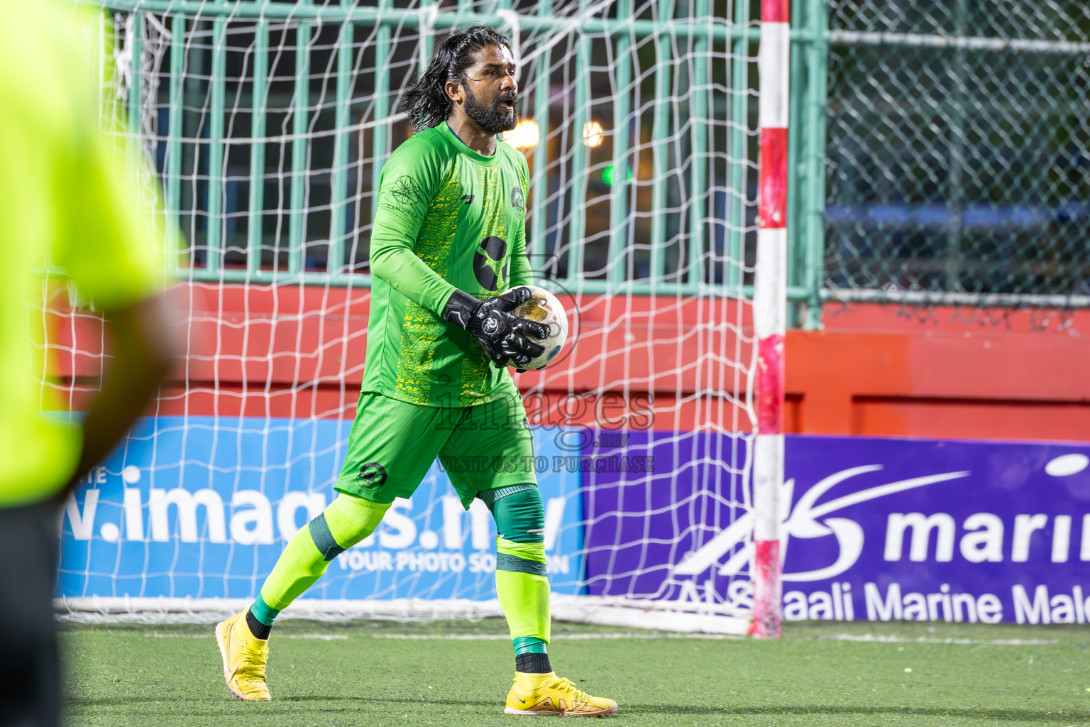 V Fulidhoo vs V Keyodhoo in Day 15 of Golden Futsal Challenge 2025 was held on Sunday, 19th January 2025, in Hulhumale', Maldives. Photos: Ismail Thoriq / images.mv