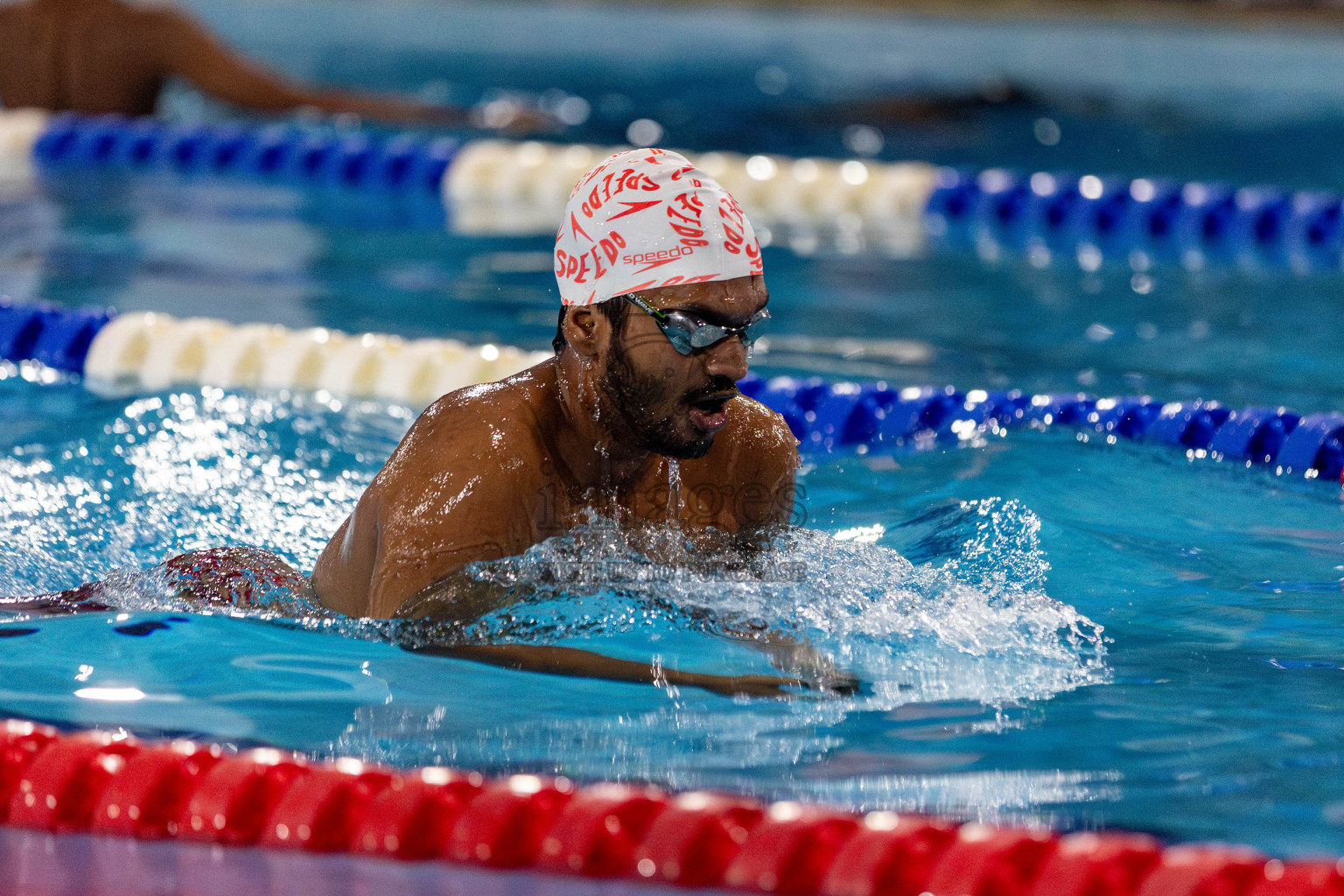 Day 2 of National Swimming Competition 2024 held in Hulhumale', Maldives on Saturday, 14th December 2024. Photos: Hassan Simah / images.mv