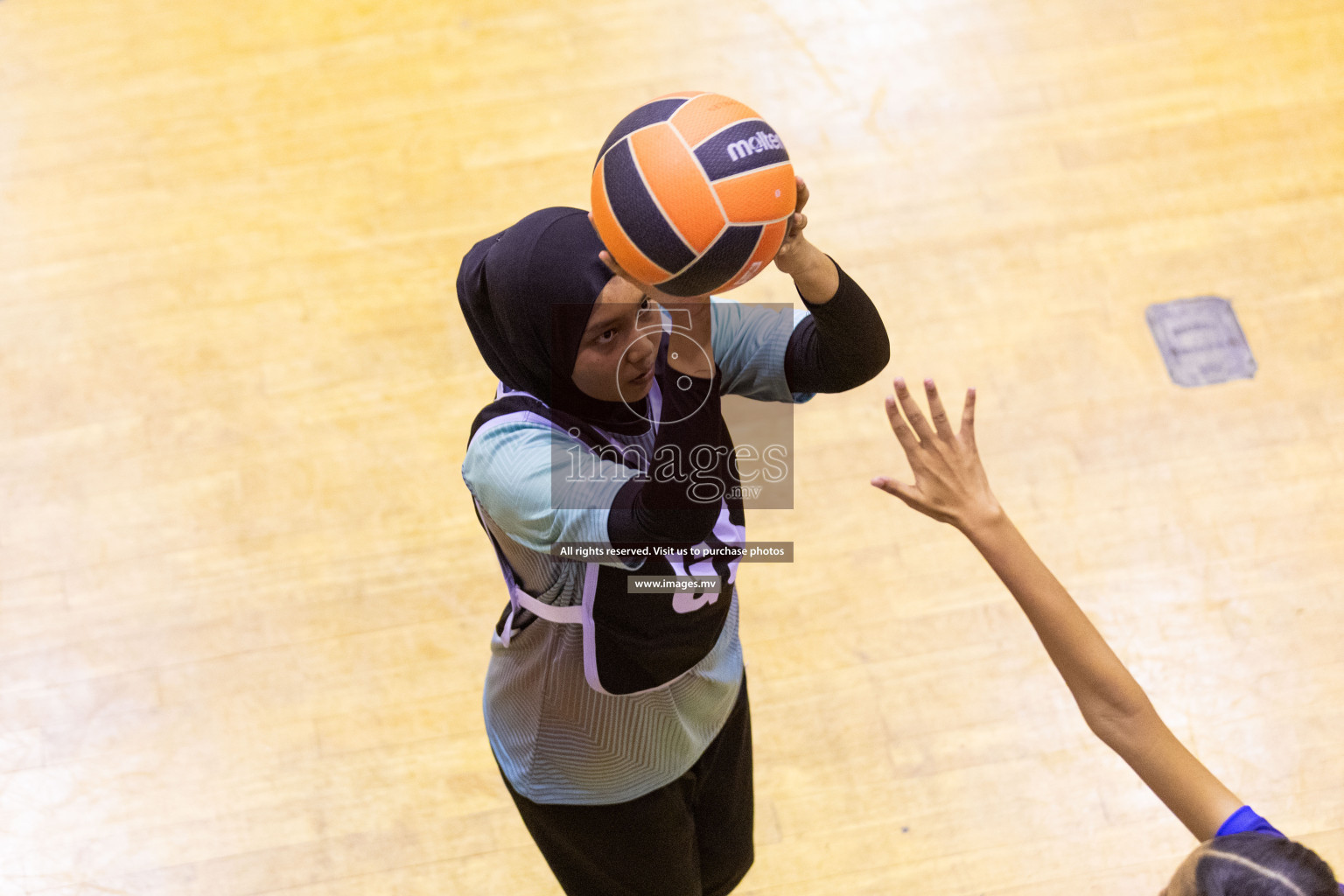 Day 9 of 24th Interschool Netball Tournament 2023 was held in Social Center, Male', Maldives on 4th November 2023. Photos: Nausham Waheed / images.mv