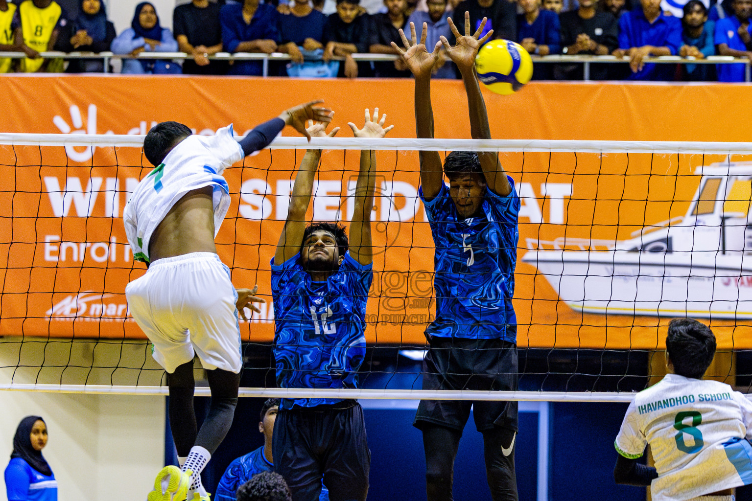 Finals of Interschool Volleyball Tournament 2024 was held in Social Center at Male', Maldives on Friday, 6th December 2024. Photos: Nausham Waheed / images.mv