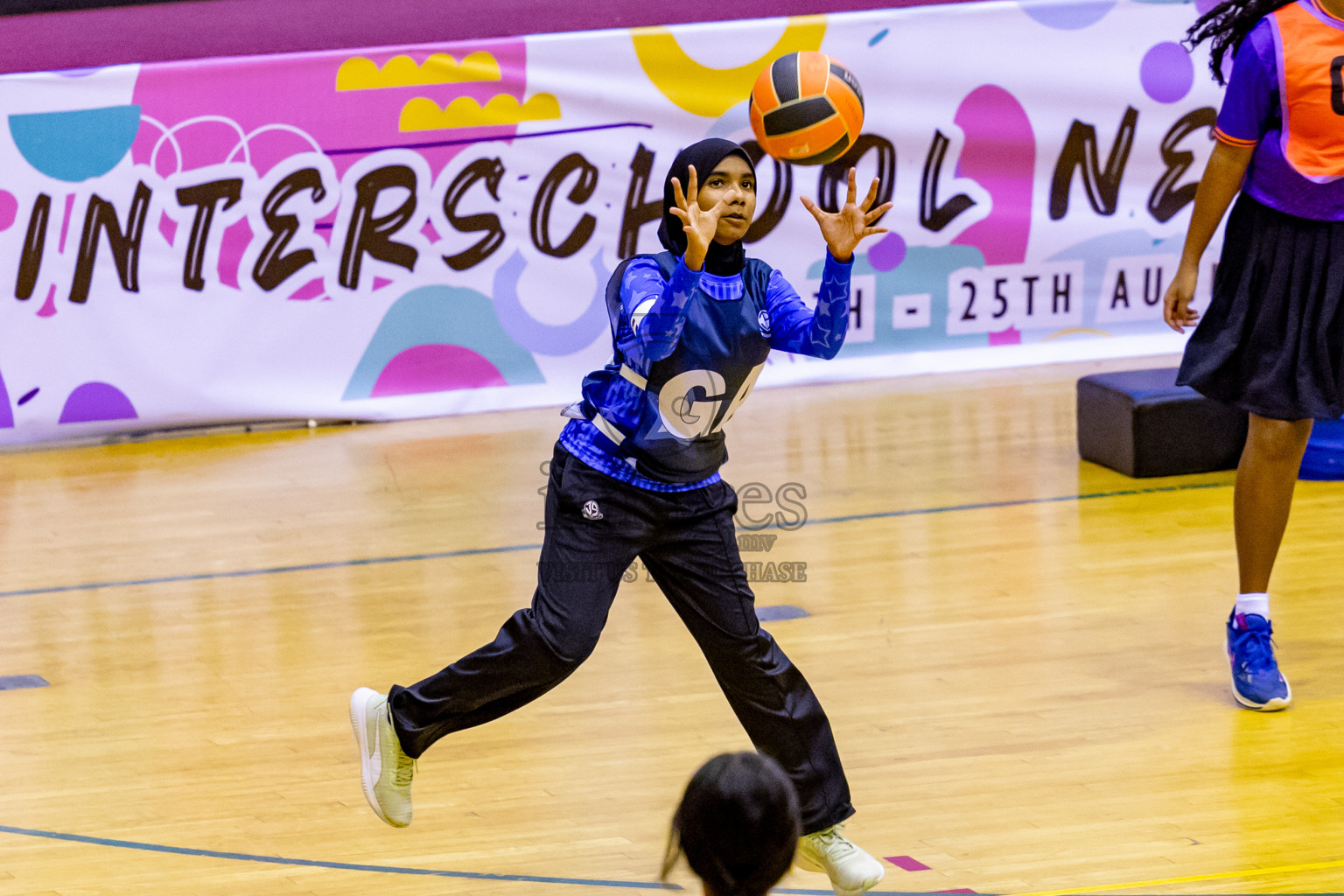 Day 10 of 25th Inter-School Netball Tournament was held in Social Center at Male', Maldives on Tuesday, 20th August 2024. Photos: Nausham Waheed / images.mv