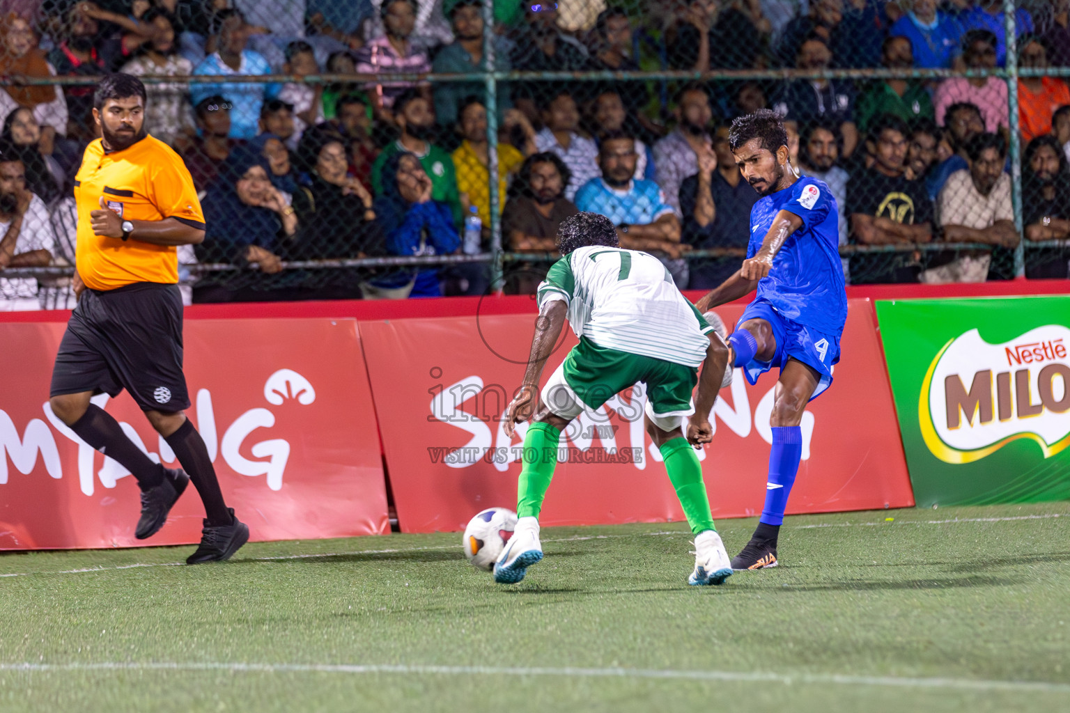 Team Allied vs Club HDC in Club Maldives Cup 2024 held in Rehendi Futsal Ground, Hulhumale', Maldives on Friday, 27th September 2024. 
Photos: Hassan Simah / images.mv