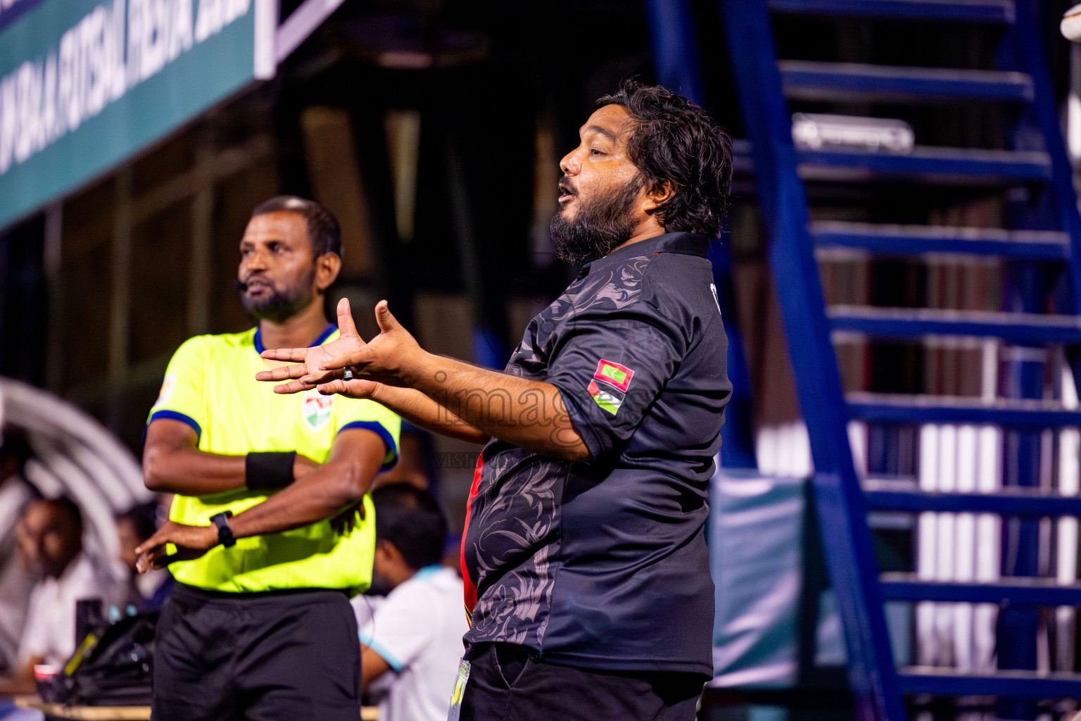 Dharavandhoo vs Thulhaadhoo in Day 3 of Better in Baa Futsal Fiesta 2025 Men's division held in B. Eydhafushi, Maldives on Friday, 7th November 2025. Photos: Nausham Waheed / images.mv