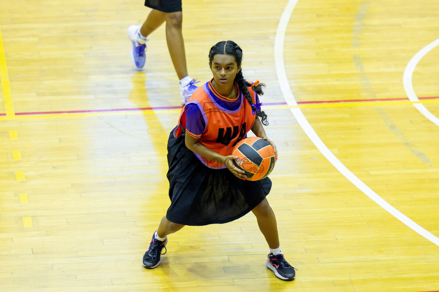 Day 13 of 25th Inter-School Netball Tournament was held in Social Center at Male', Maldives on Saturday, 24th August 2024. Photos: Mohamed Mahfooz Moosa / images.mv