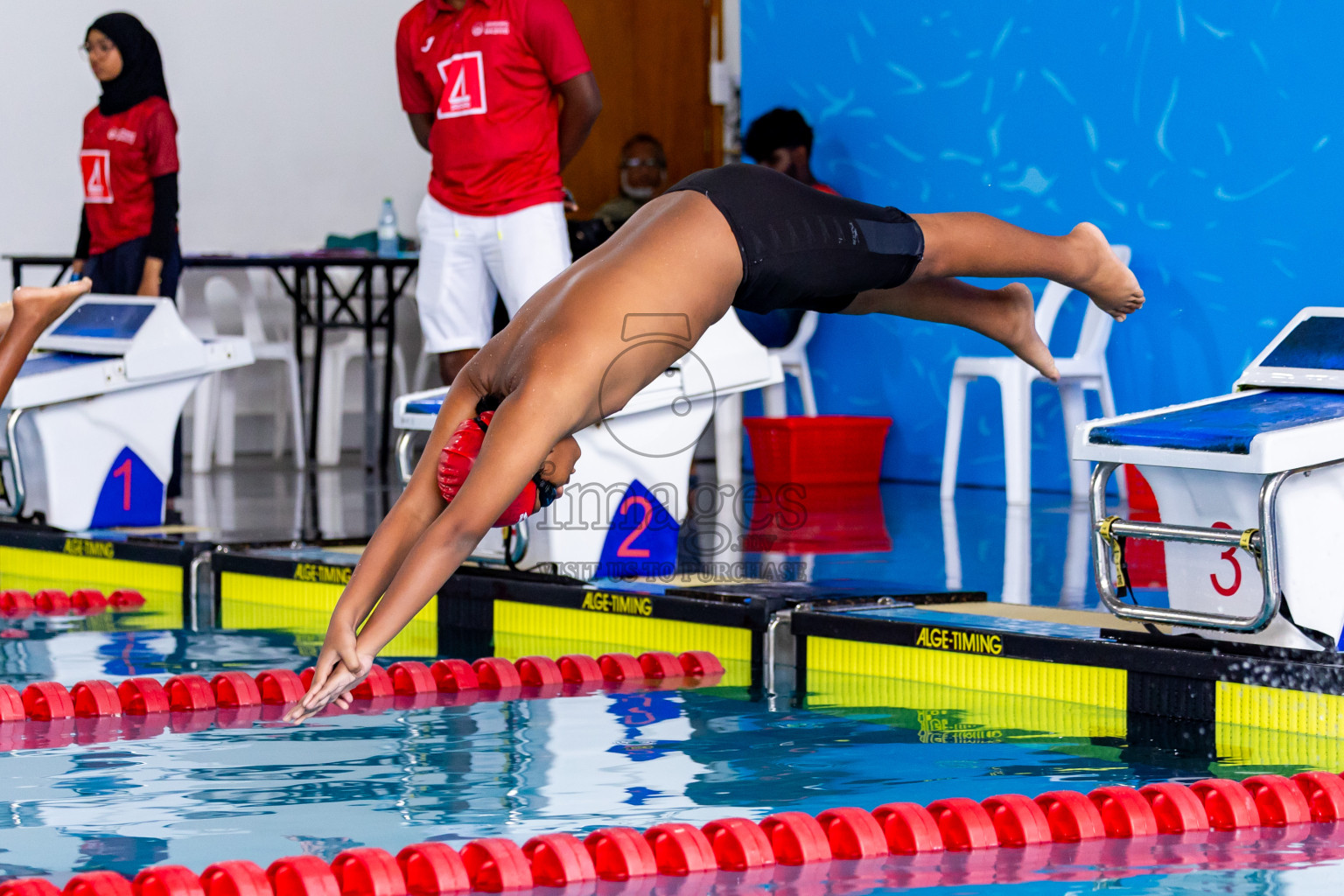 Day 3 of 20th BMLInter-school Swimming Competition 2024 held in Hulhumale', Maldives on Monday, 14th October 2024. Photos: Nausham Waheed / images.mv