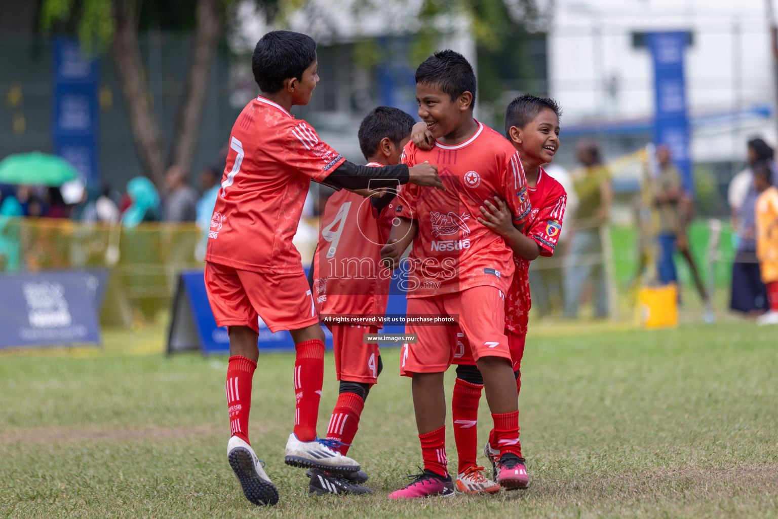 Day 2 of Nestle kids football fiesta, held in Henveyru Football Stadium, Male', Maldives on Thursday, 12th October 2023 Photos: Shuu Abdul Sattar / mages.mv