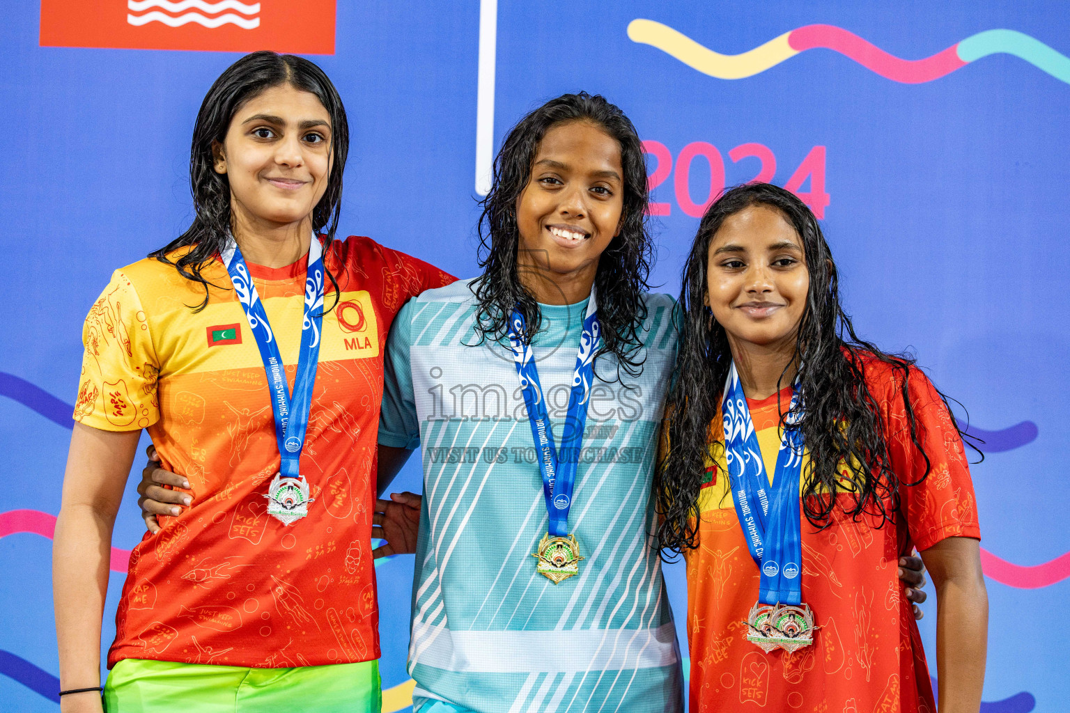 Day 5 of National Swimming Competition 2024 held in Hulhumale', Maldives on Tuesday, 17th December 2024. 
Photos: Hassan Simah / images.mv