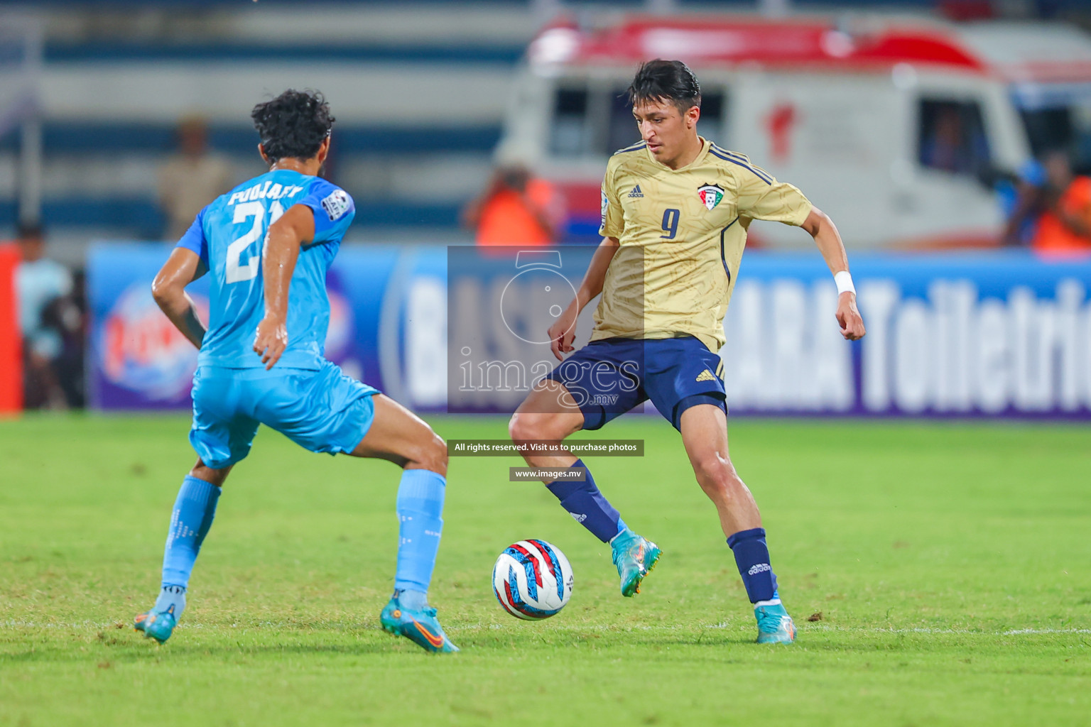 India vs Kuwait in SAFF Championship 2023 held in Sree Kanteerava Stadium, Bengaluru, India, on Tuesday, 27th June 2023. Photos: Nausham Waheed/ images.mv