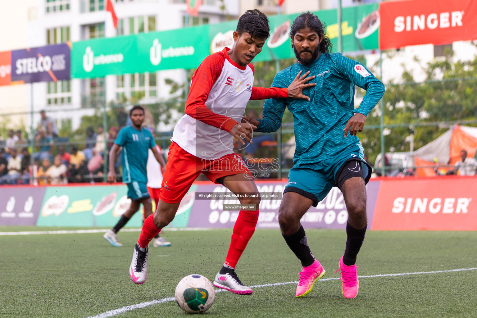 Team Fenaka vs Crossroads Maldives in Club Maldives Cup 2023 held in Hulhumale, Maldives, on Sunday, 30th July 2023
Photos: Ismail Thoriq / images.mv