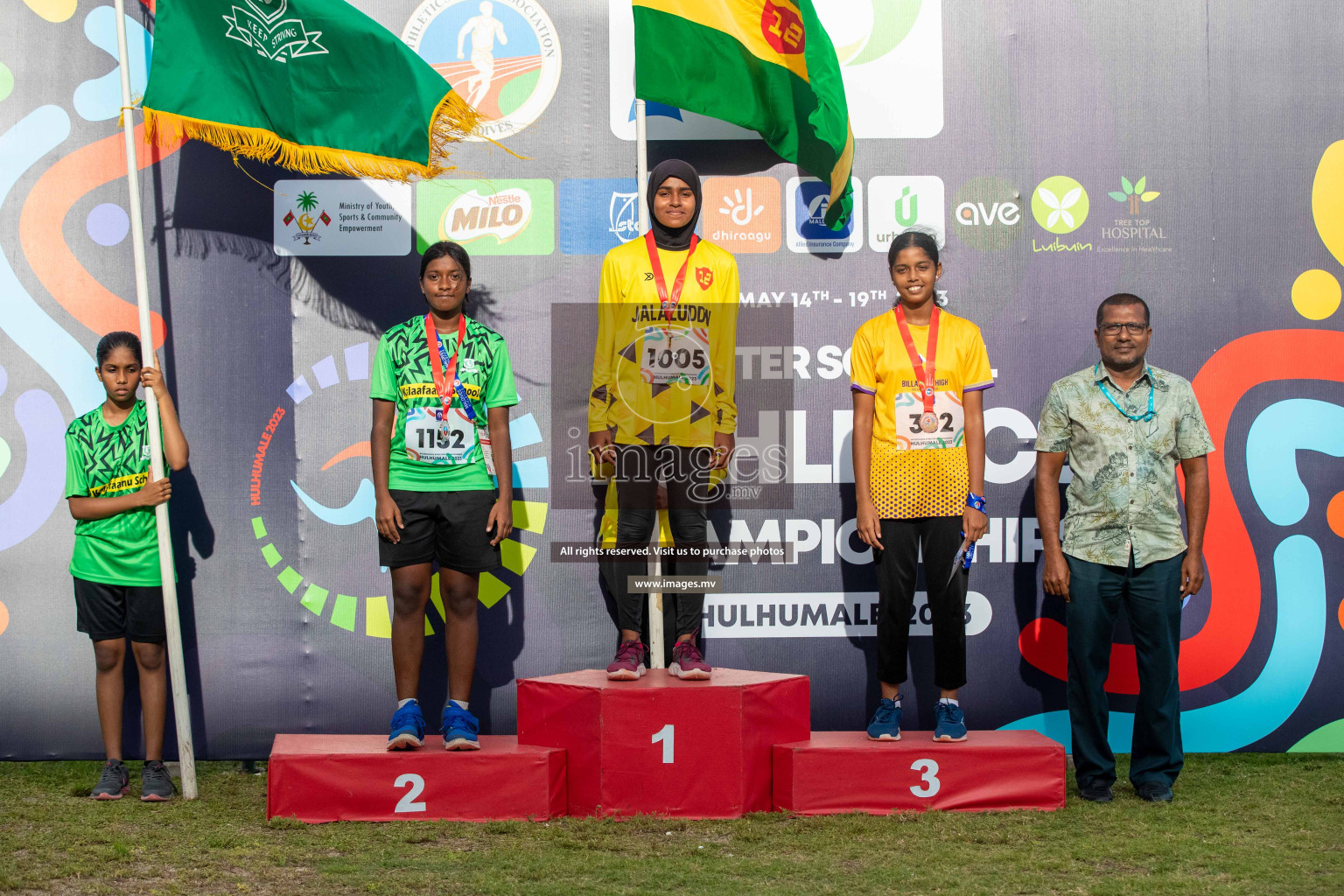 Day three of Inter School Athletics Championship 2023 was held at Hulhumale' Running Track at Hulhumale', Maldives on Tuesday, 16th May 2023. Photos: Nausham Waheed / images.mv