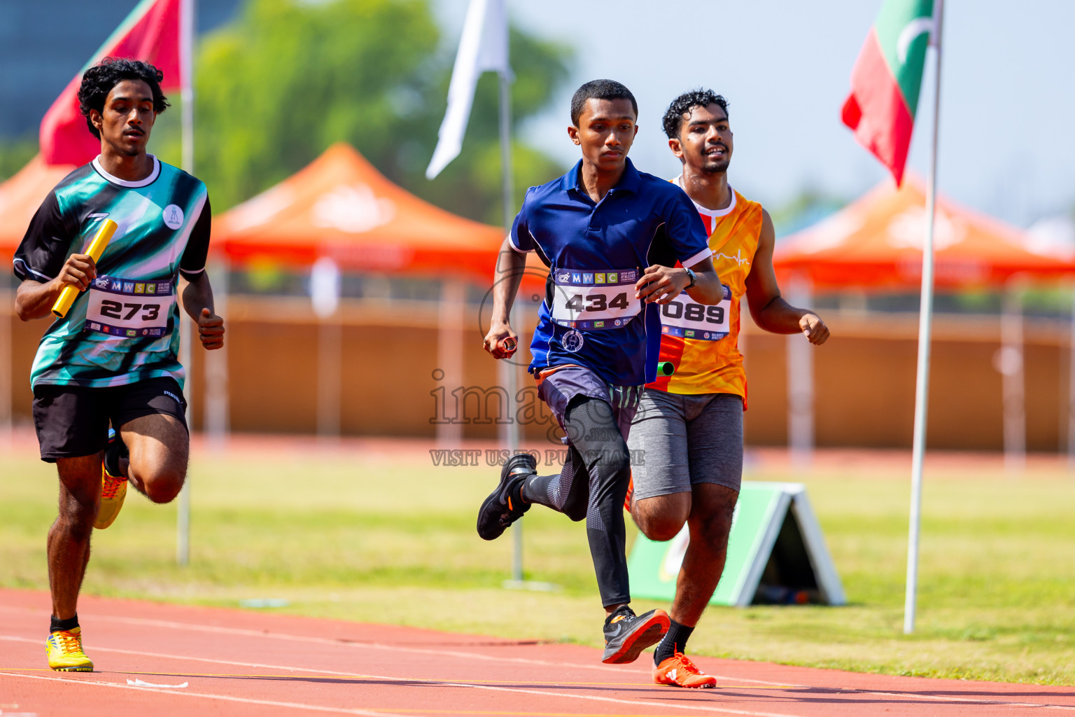 Day 6 of MWSC Interschool Athletics Championships 2024 held in Hulhumale Running Track, Hulhumale, Maldives on Thursday, 14th November 2024. Photos by: Nausham Waheed / Images.mv