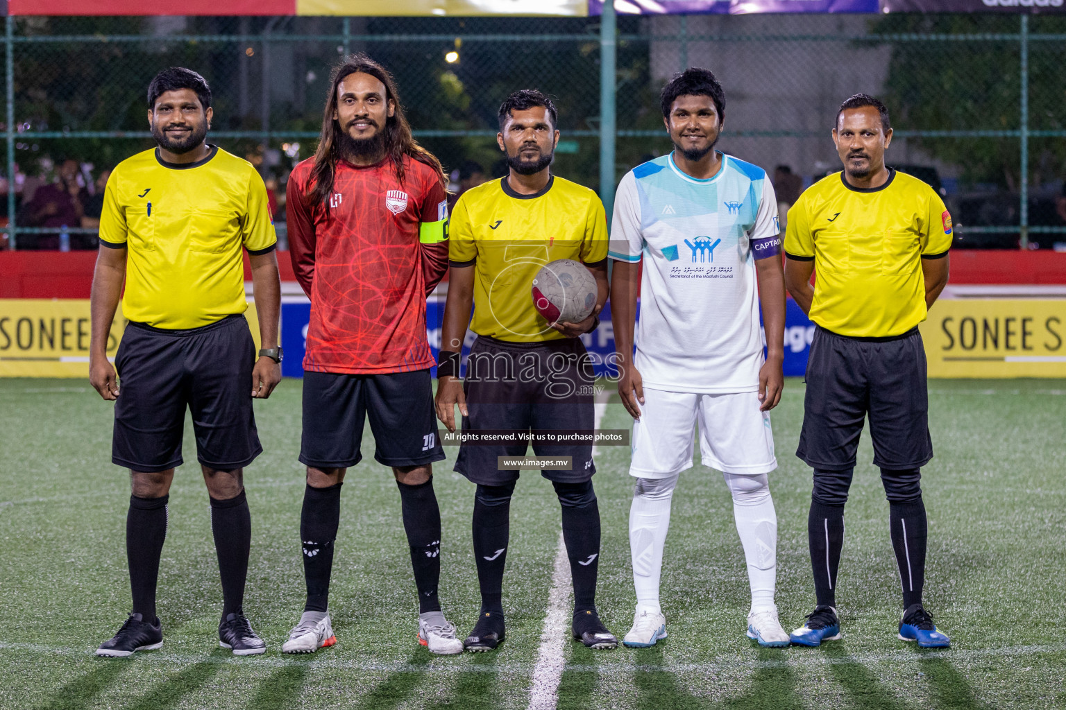 K. Himmafushi vs K. Maafushi in Day 6 of Golden Futsal Challenge 2023 on 10 February 2023 in Hulhumale, Male, Maldives