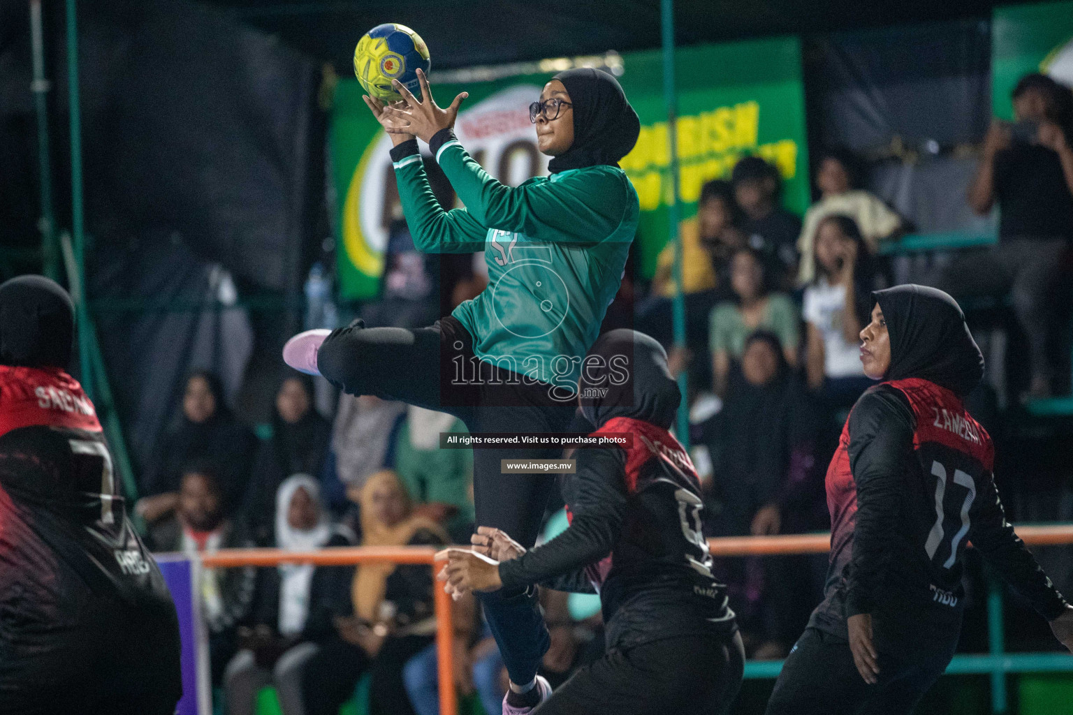 Day 9 of 6th MILO Handball Maldives Championship 2023, held in Handball ground, Male', Maldives on 28th May 2023 Photos: Nausham Waheed/ Images.mv