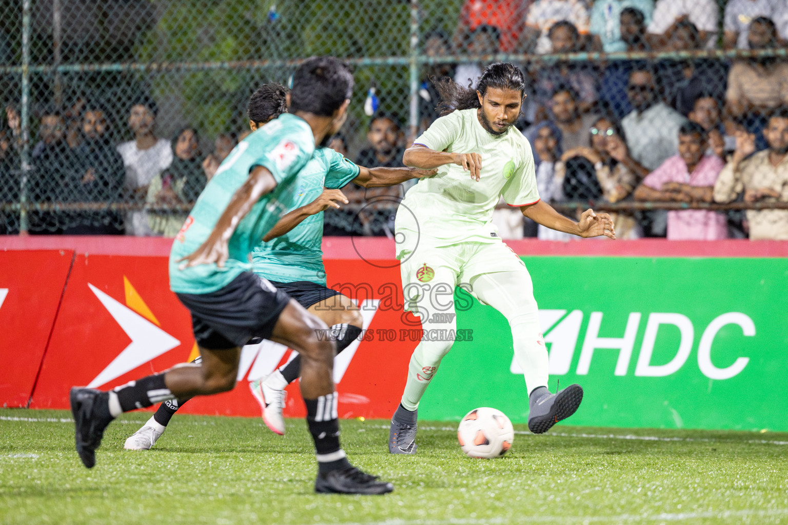 RRC vs Customs RC in Day 7 of Club Maldives Cup 2025 was held in Rehendhi Futsal Ground, Hulhumale', Maldives on Tuesday, 7 October 2025. 
Photos: Hassan Simah / images.mv