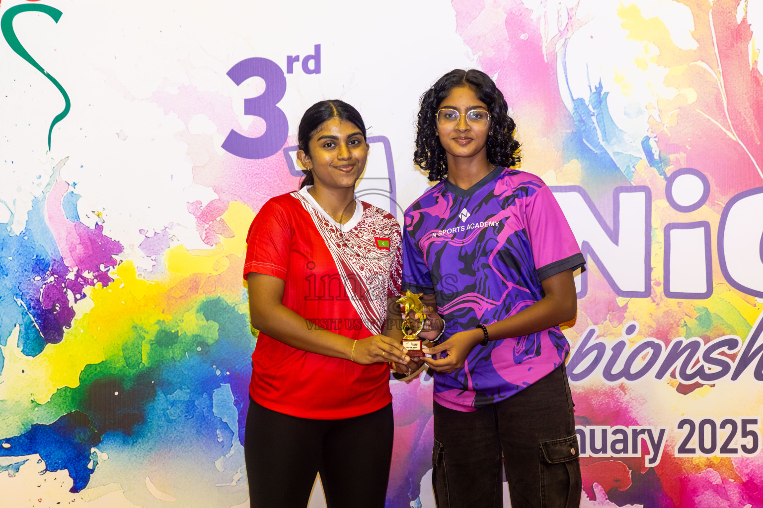 Closing ceremony of 3rd Netball Junior Championship, held at Social Center on Saturday, 25th January 2025 . Photos: Nausham Waheed / images.mv