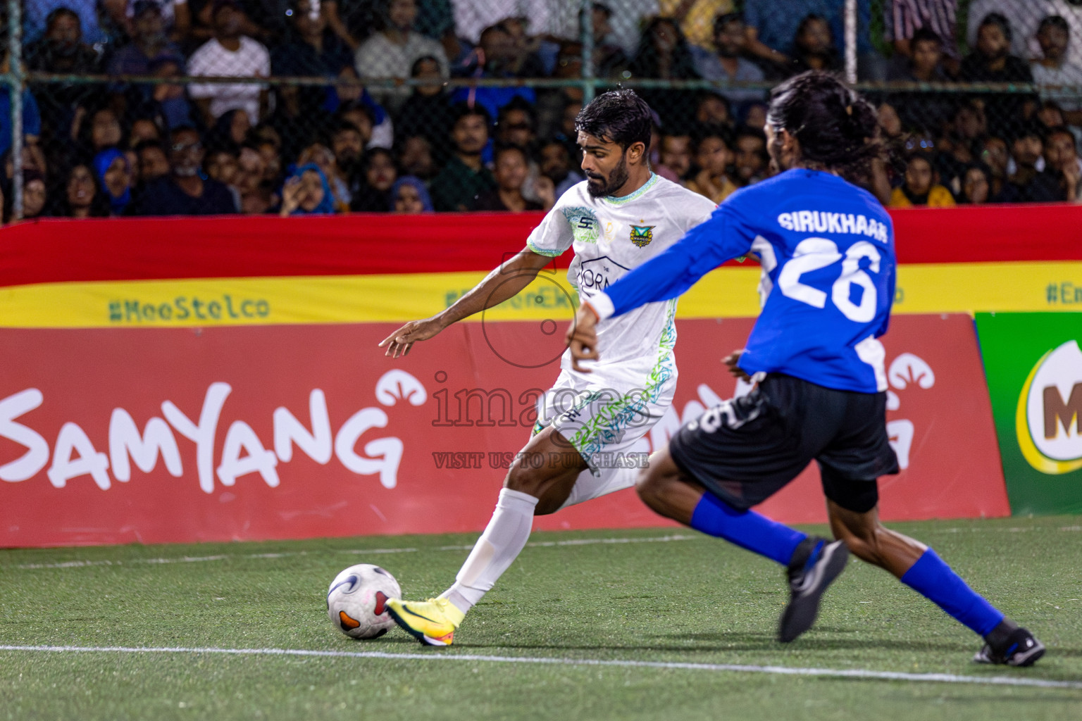 WAMCO vs STELCO RC in the Semi Finals of Club Maldives Cup 2024 held in Rehendi Futsal Ground, Hulhumale', Maldives on Monday, 14th October 2024. Photos: Hassan Simah / images.mv