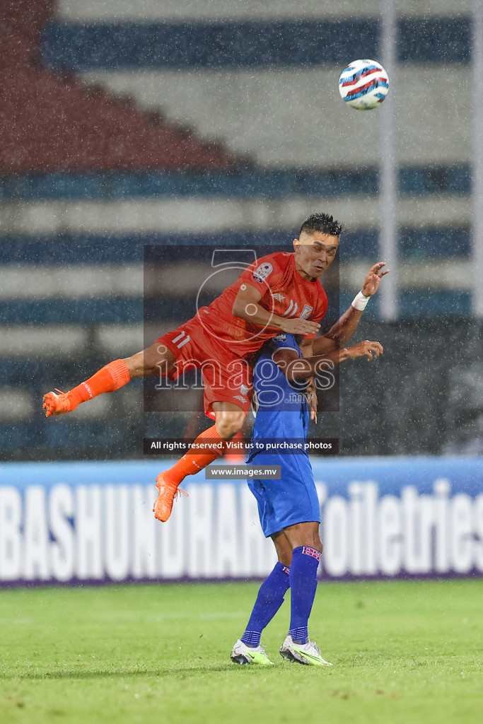 Nepal vs India in SAFF Championship 2023 held in Sree Kanteerava Stadium, Bengaluru, India, on Saturday, 24th June 2023. Photos: Nausham Waheed, Hassan Simah / images.mv