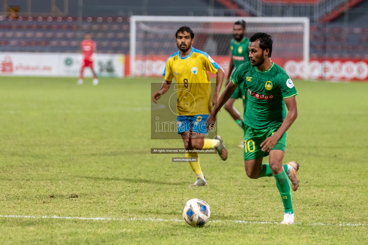 Club Valencia vs Maziya SRC in Ooredoo Dhivehi Premier League 2021/22 on 06 July 2022, held in National Football Stadium, Male', Maldives