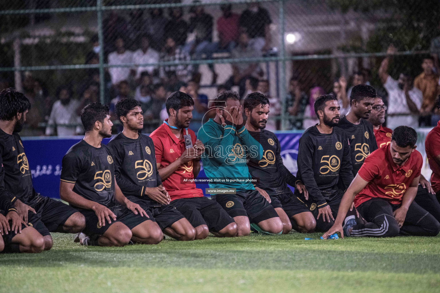 Prison Club vs MACL in the Quarter Finals of Club Maldives 2021 held at Hulhumale;, on 12th December 2021 Photos: Nausham / images.mv