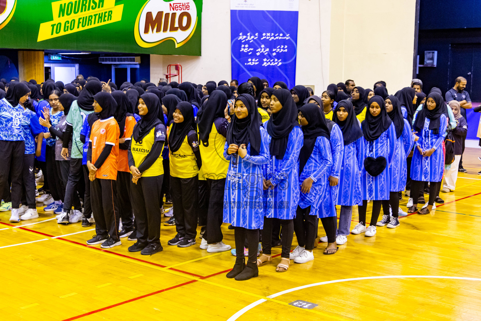 Finals of Interschool Volleyball Tournament 2024 was held in Social Center at Male', Maldives on Friday, 6th December 2024. Photos: Nausham Waheed / images.mv