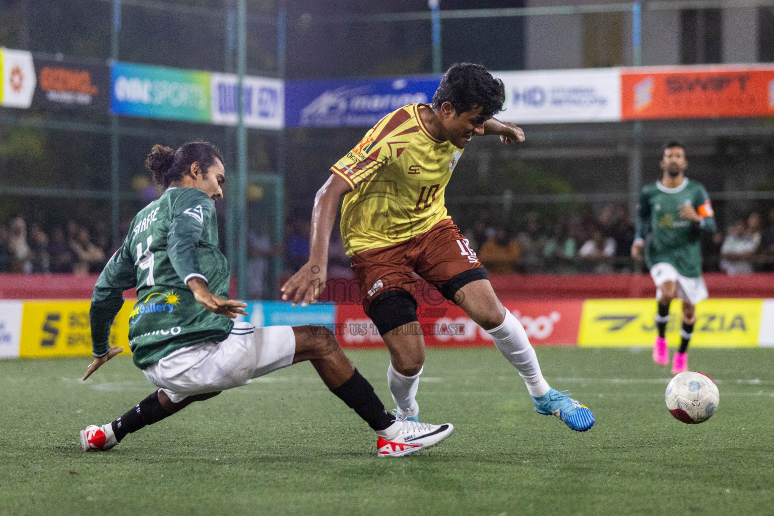 N.Holhudhoo VS N.Miladhoo in Day 11 of Golden Futsal Challenge 2024 was held on Thursday, 25th January 2024, in Hulhumale', Maldives Photos: Nausham Waheed / images.mv