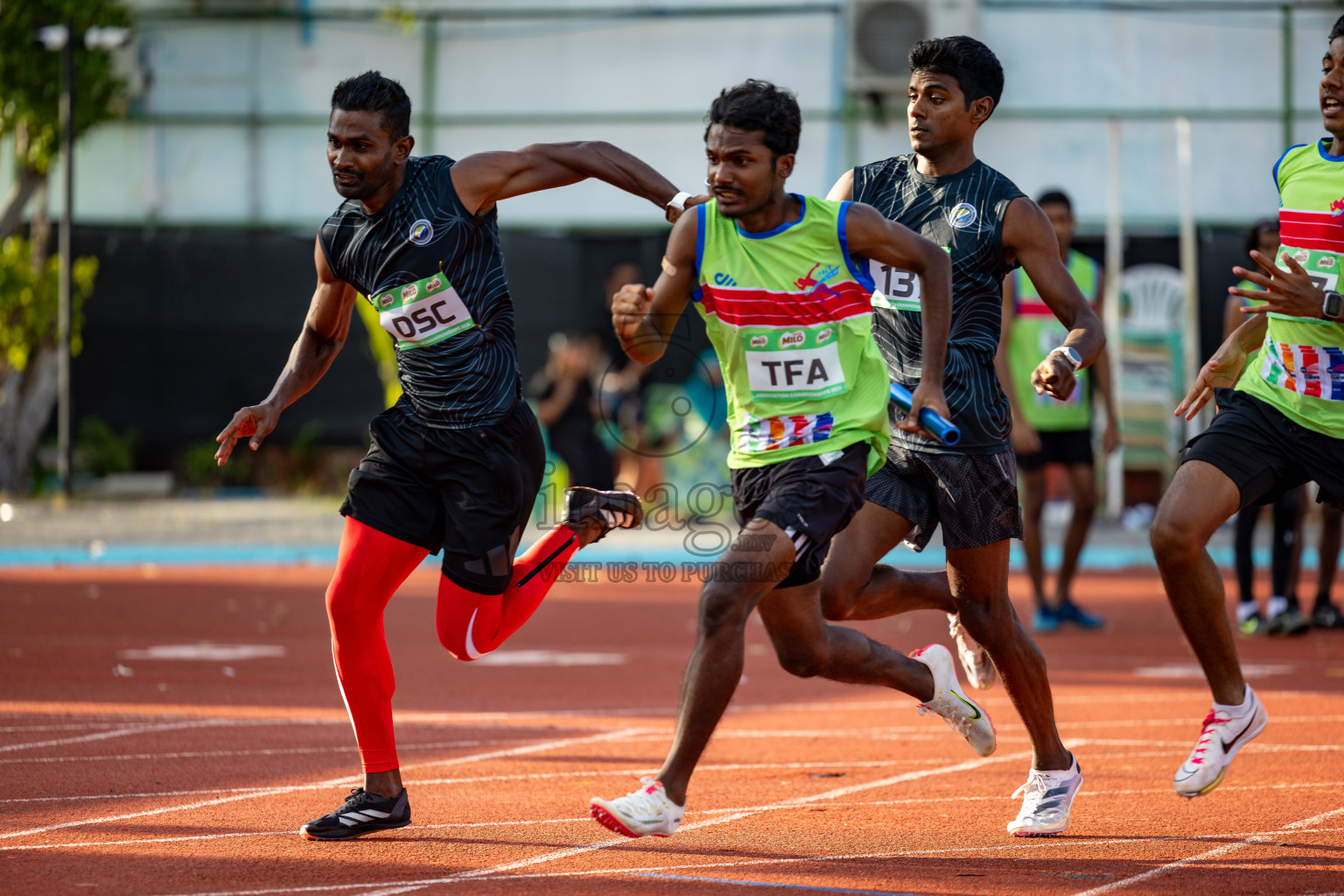 Day 2 of 12th Milo Association Championships was held in Ekuveni Track at Male', Maldives on Friday, 25th April 2025. Photos: Hassan Simah / images.mv