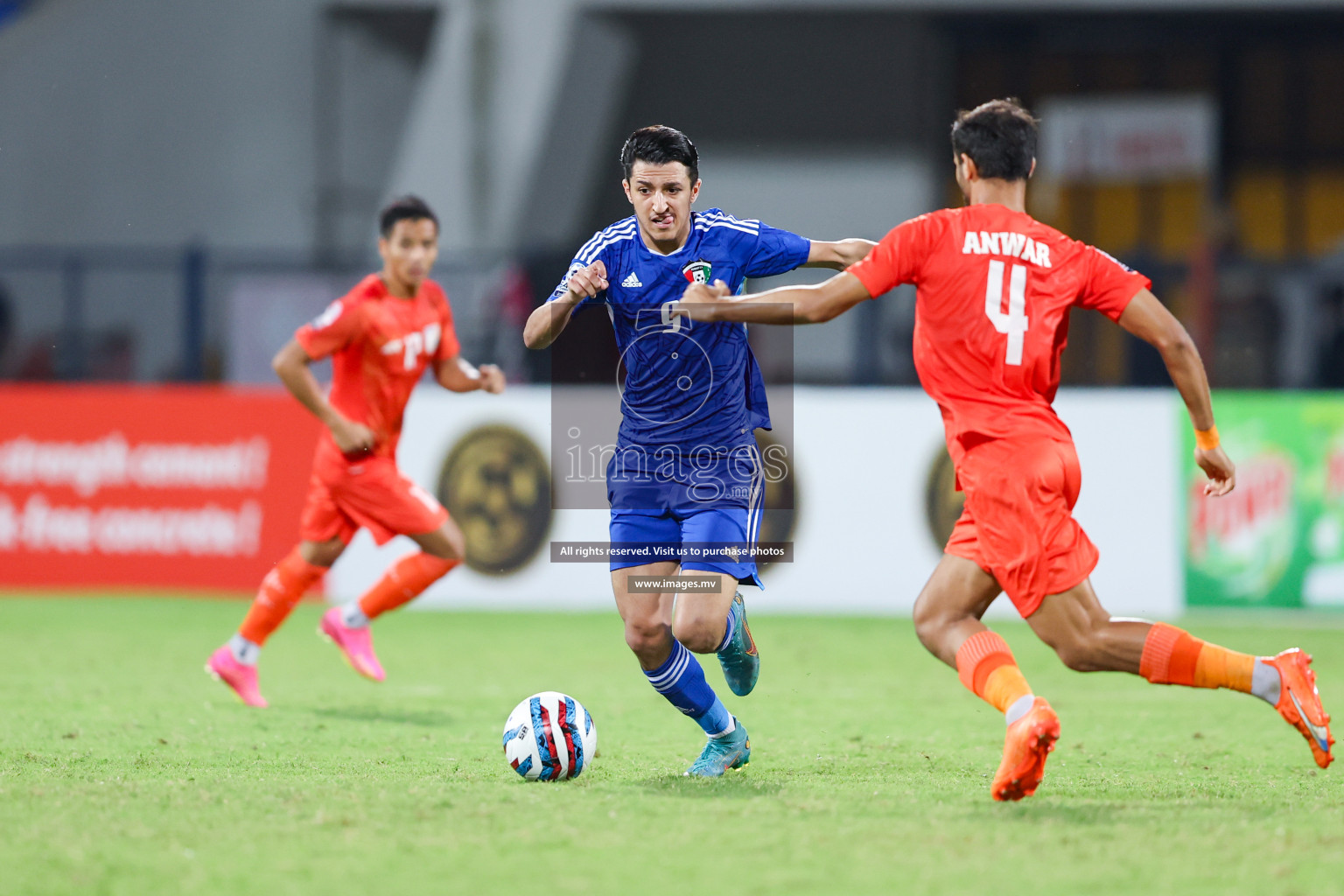 Kuwait vs India in the Final of SAFF Championship 2023 held in Sree Kanteerava Stadium, Bengaluru, India, on Tuesday, 4th July 2023. Photos: Nausham Waheed / images.mv