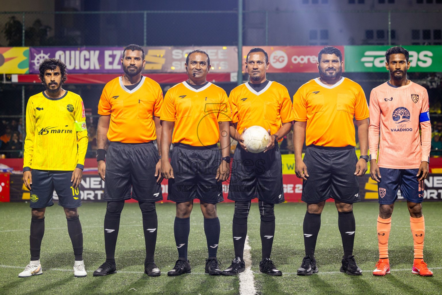 GDh Vaadhoo vs GDh Gadhdhoo in Gaafu Dhaal Atoll Final in Day 24 of Golden Futsal Challenge 2025 was held on Tuesday , 28th January 2025, in Hulhumale', Maldives. Photos: Nausham Waheed / images.mv