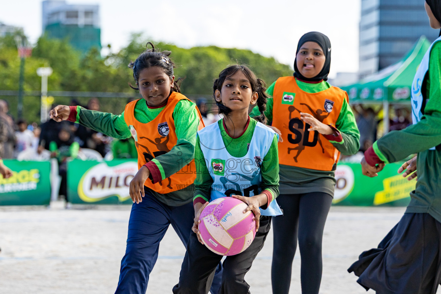 Day 1 of MILO Fiontti Half Court Netball Fest 2026 held in Central Park, Hulhumale, Maldives on 2nd October 2026, Friday. Photos: Hassan Simah / images, mv