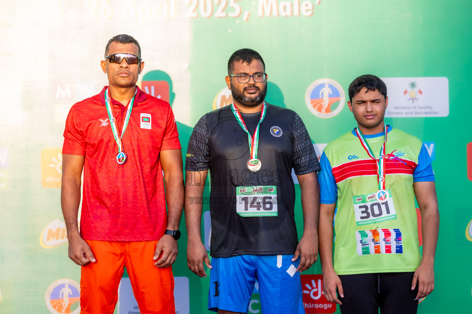 Day 1 of 12th Milo Association Championships was held in Ekuveni Track at Male', Maldives on Thursday, 24th April 2025. Photos: Nausham Waheed / images.mv