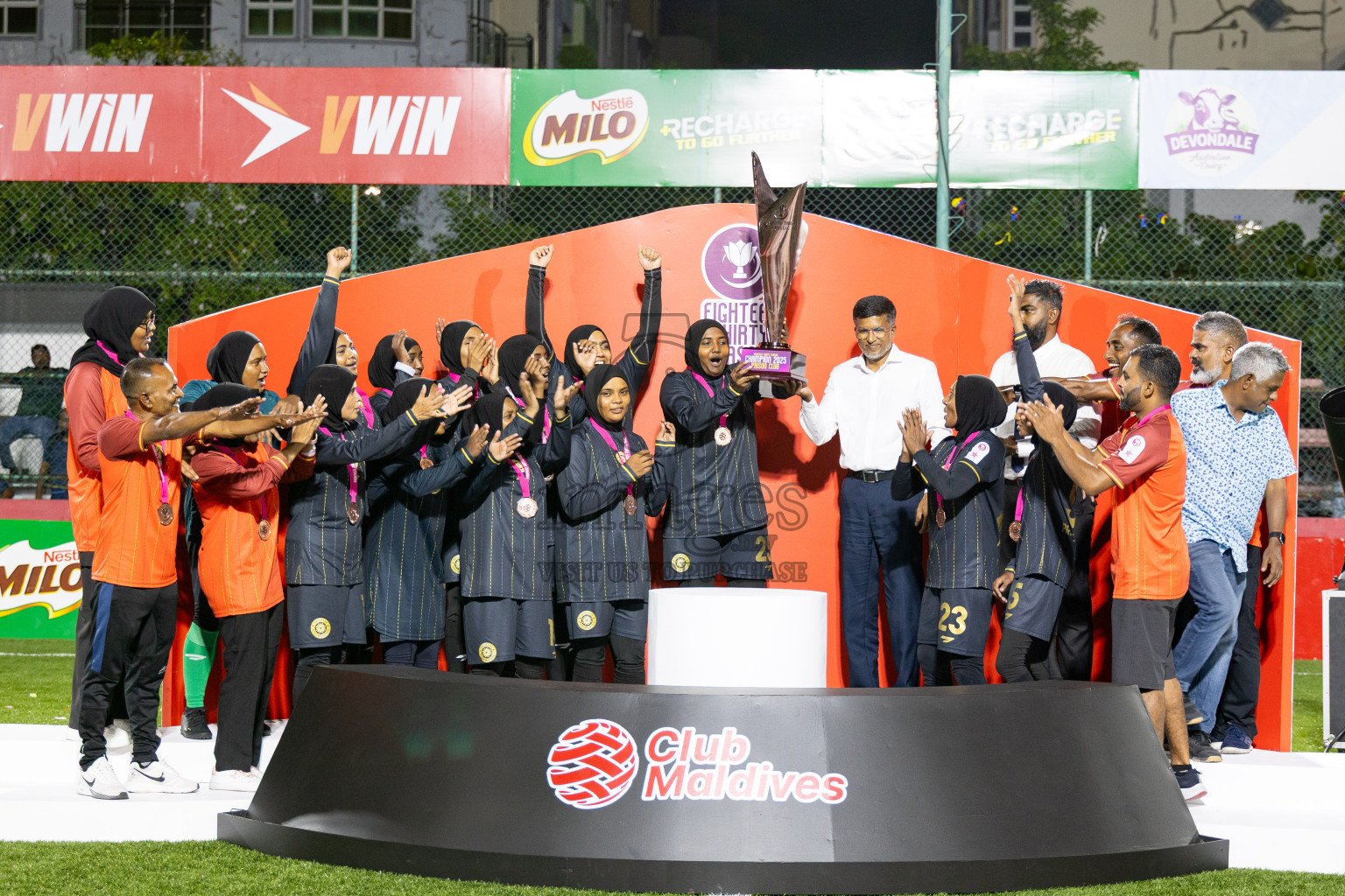 Prison Club vs Team MACL in Eighteen Thirty Classic of Club Maldives 2025 was held in Rehendhi Futsal Ground, Hulhumale', Maldives on Tuesday, 16th September 2025. Photos: Mohamed Mahfooz Moosa / images.mv
