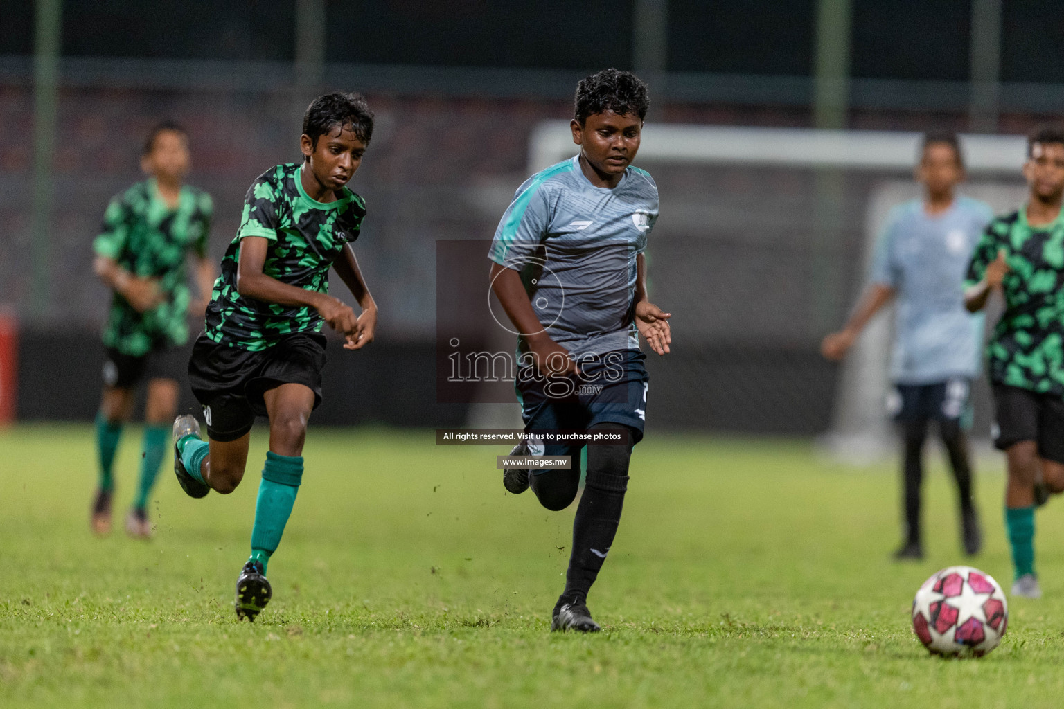 Kalaafaanu School vs Ahmadhiyya International School in the Final of FAM U13 Inter School Football Tournament 2022/23 was held in National Football Stadium on Sunday, 11th June 2023. Photos: Ismail Thoriq / images.mv