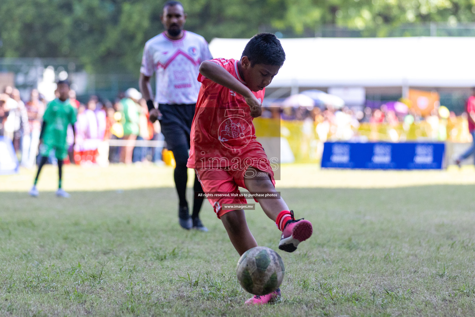 Day 3 of Nestle Kids Football Fiesta, held in Henveyru Football Stadium, Male', Maldives on Friday, 13th October 2023 Photos: Nausham Waheed/ images.mv