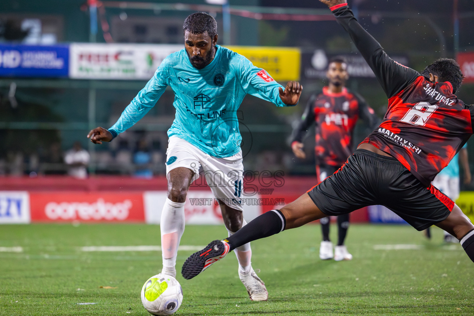 AA Mathiveri vs ADh Maamigili on Day 34 of Golden Futsal Challenge 2024 was held on Monday, 19th February 2024, in Hulhumale', Maldives
Photos: Mohamed Mahfooz Moosa / images.mv